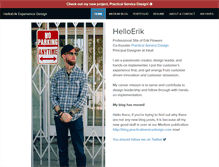 Tablet Screenshot of helloerik.com